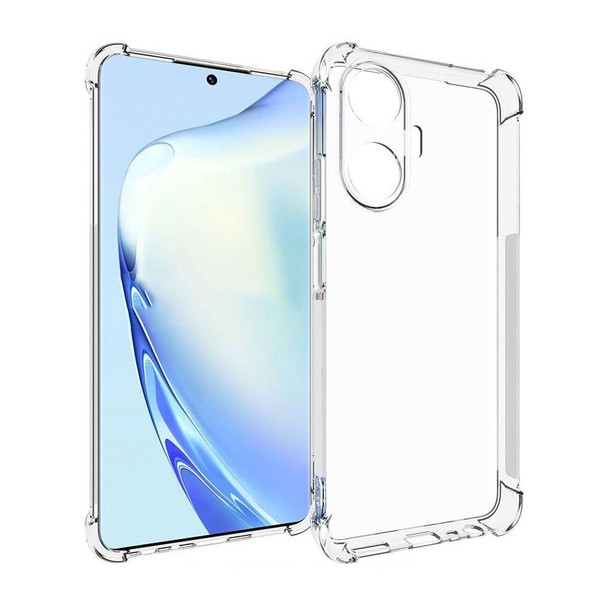 For Realme C55 Shockproof Non-slip Thickening TPU Phone Case(Transparent)