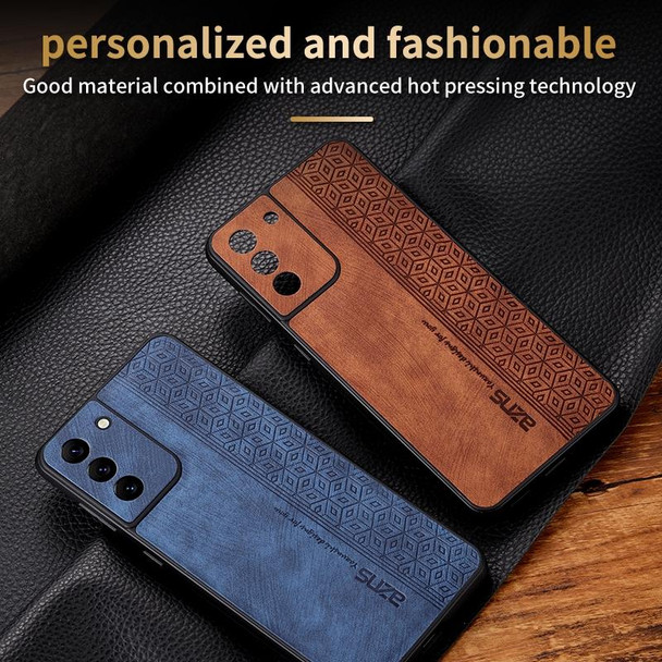 For Samsung Galaxy S21 5G AZNS 3D Embossed Skin Feel Phone Case(Sapphire Blue)