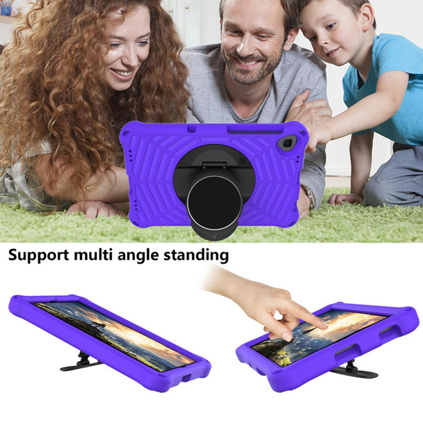 For Lenovo Tab K10 Spider King Silicone Protective Tablet Case(Purple)