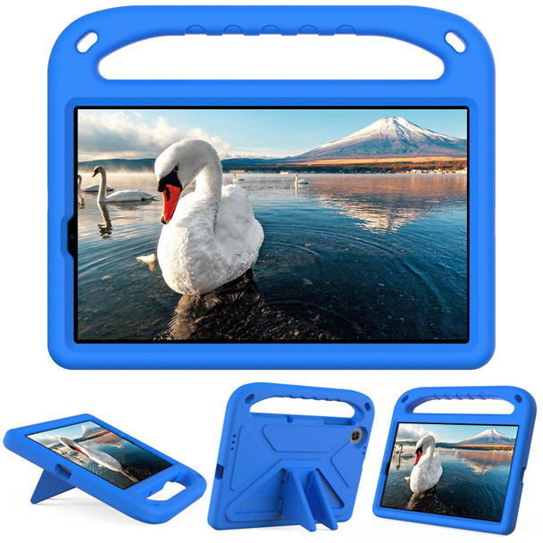 For Lenovo Tab M10 HD 2nd Gen Handle EVA Shockproof Tablet Case with Holder(Blue)