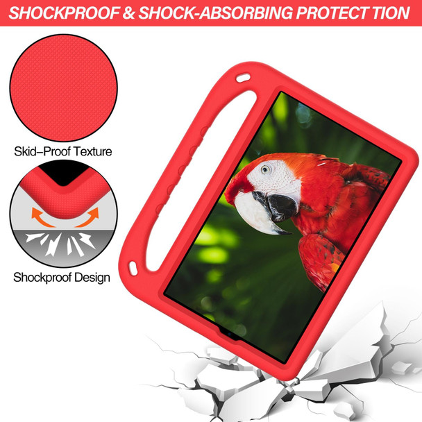 For Lenovo Tab M10 HD 2nd Gen Handle EVA Shockproof Tablet Case with Holder(Red)
