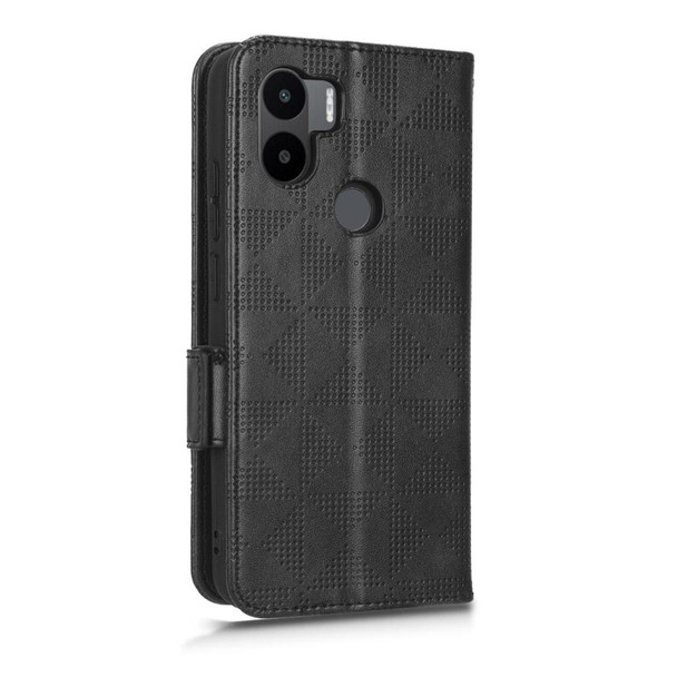 For Xiaomi Redmi A1+ 4G Symmetrical Triangle Leather Phone Case(Black)