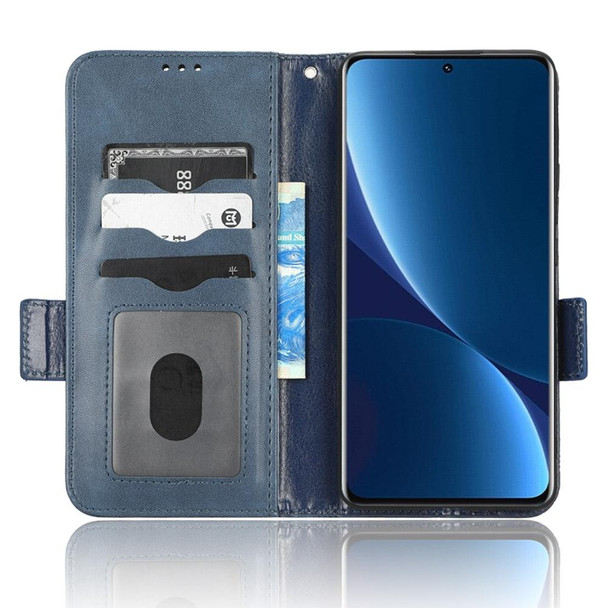For Xiaomi 12 Pro / 12S Pro Symmetrical Triangle Leather Phone Case(Blue)