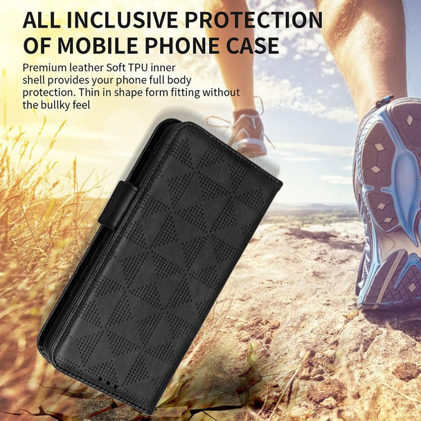 For Xiaomi Redmi A1+ 4G Symmetrical Triangle Leather Phone Case(Brown)