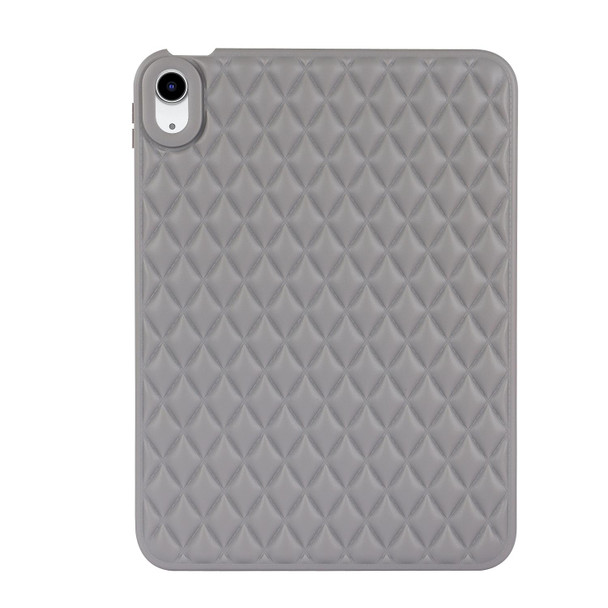 For iPad 10th Gen 10.9 2022 Rhombic TPU Tablet Case(Grey)