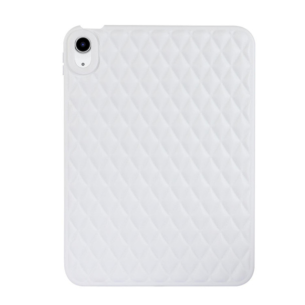 For iPad 10th Gen 10.9 2022 Rhombic TPU Tablet Case(White)