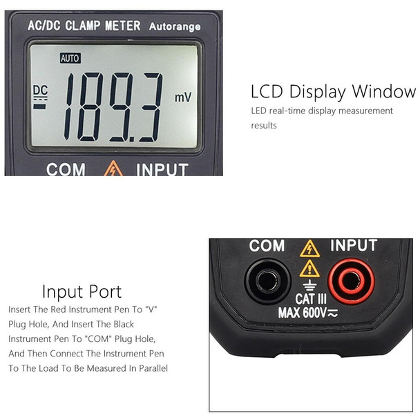 BSIDE ACM03 Plus 400A  AC / DC Clamp Meter