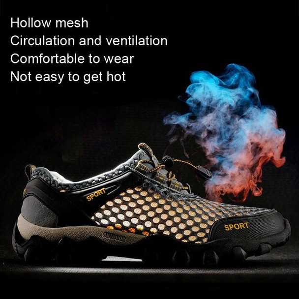 ENLEN&BENNA 8801 Men Sneakers Breathable Outdoor Casual Shoes, Size: 43(Khaki)