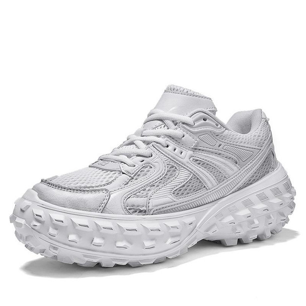 ENLEN&BENNA YCDZ037 Net Cloth Thick Bottom Tire Shoes Casual Sports Shoes, Size: 41(White)