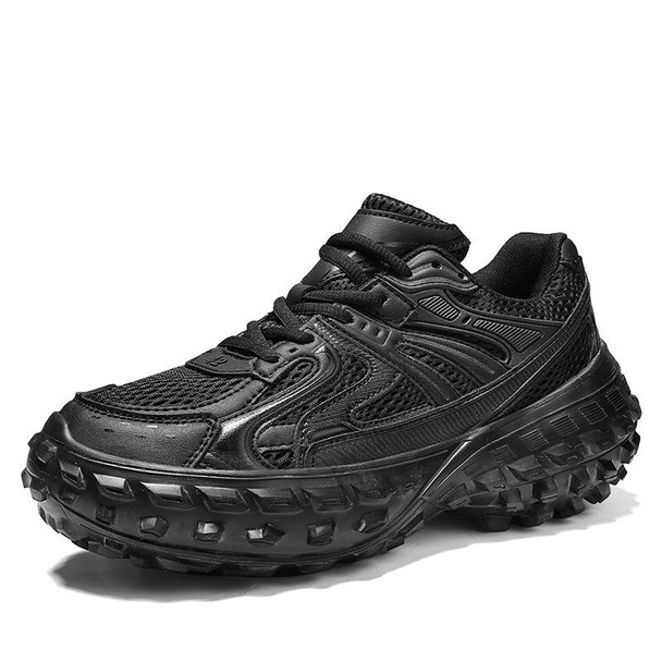 ENLEN&BENNA YCDZ037 Net Cloth Thick Bottom Tire Shoes Casual Sports Shoes, Size: 42(Black)