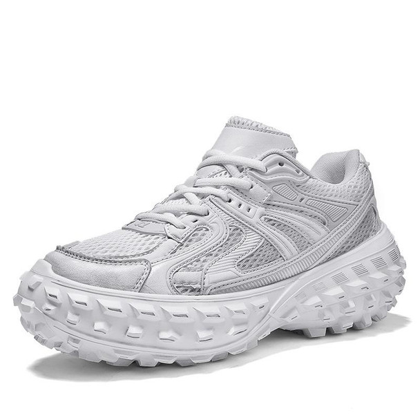 ENLEN&BENNA YCDZ037 Net Cloth Thick Bottom Tire Shoes Casual Sports Shoes, Size: 42(White)