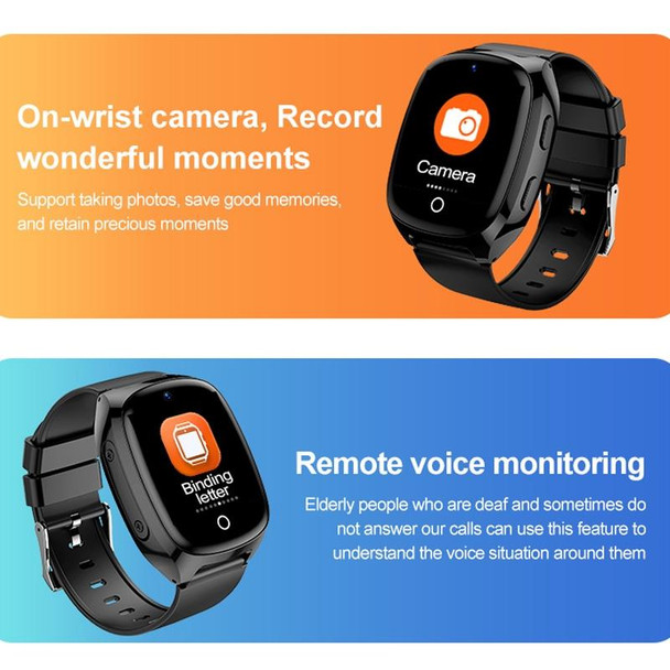 D300 1.54 inch IPS Screen Smart Watch, Support Tracking and Positioning & 4G Video Call(No Body Temperature Version)