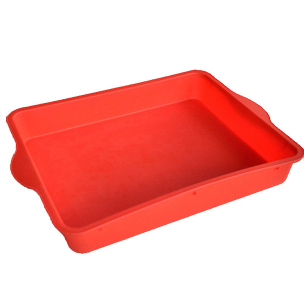 Non-Stick Square Silicone Cake Mold 9 Inch Rectangular Baking Pan