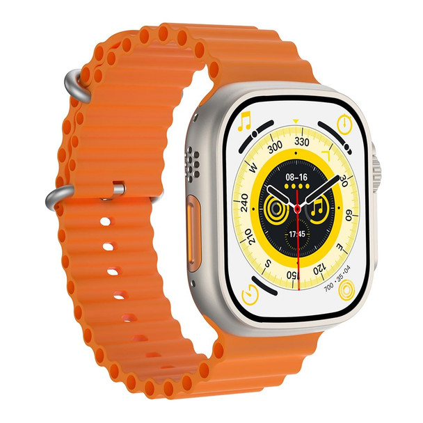 Q8 Ultra 1.96 inch TFT Screen Smart Watch, Support Heart Rate / Blood Pressure Monitoring(Orange)