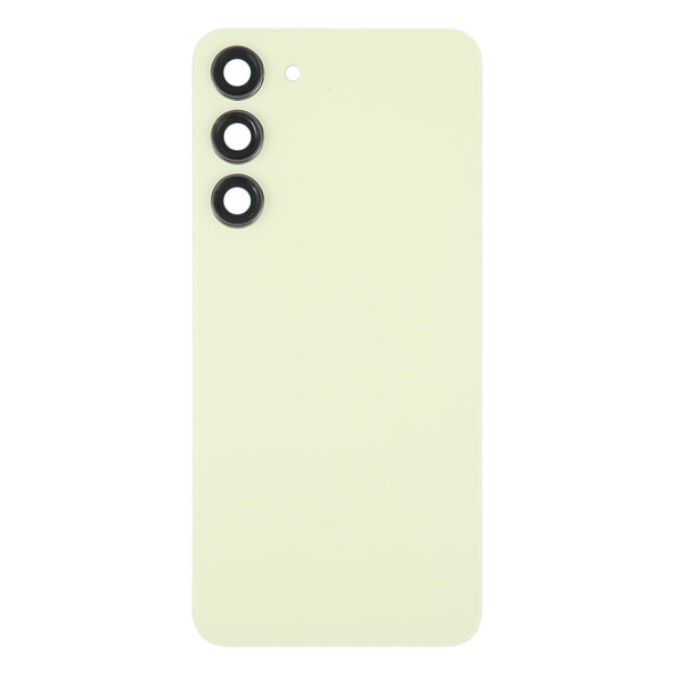 For Samsung Galaxy S23+ SM-S916B OEM Glass Battery Back Cover with Camera Lens Cover(Yellow)