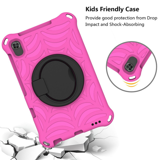 For Samsung Galaxy Tab A 8.4 2020 SM-T307 Spider King Silicone Protective Tablet Case(Rose Red)