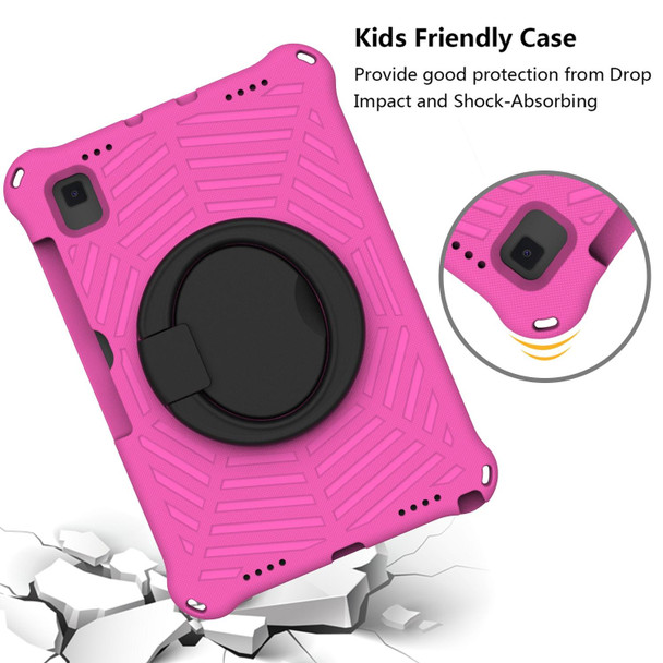 For Samsung Galaxy Tab A7 10.4 2020 T500 Spider King Silicone Protective Tablet Case(Rose Red)