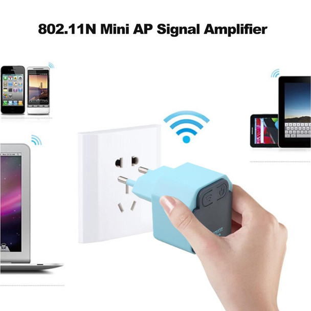 300Mbps Wireless WiFi Range AP / Repeater Signal Booster, EU Plug