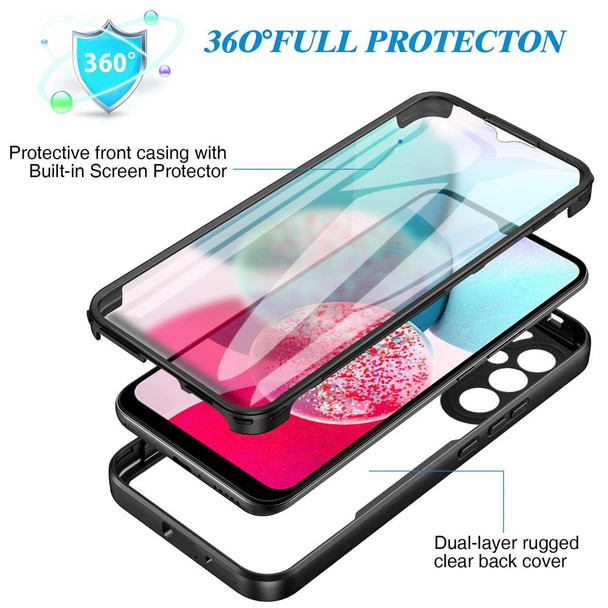 For Samsung Galaxy A34 5G Acrylic + TPU 360 Degrees Full Coverage Phone Case(Black)