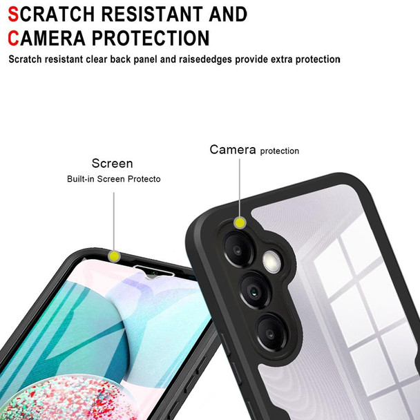 For Samsung Galaxy A34 5G Acrylic + TPU 360 Degrees Full Coverage Phone Case(Black)