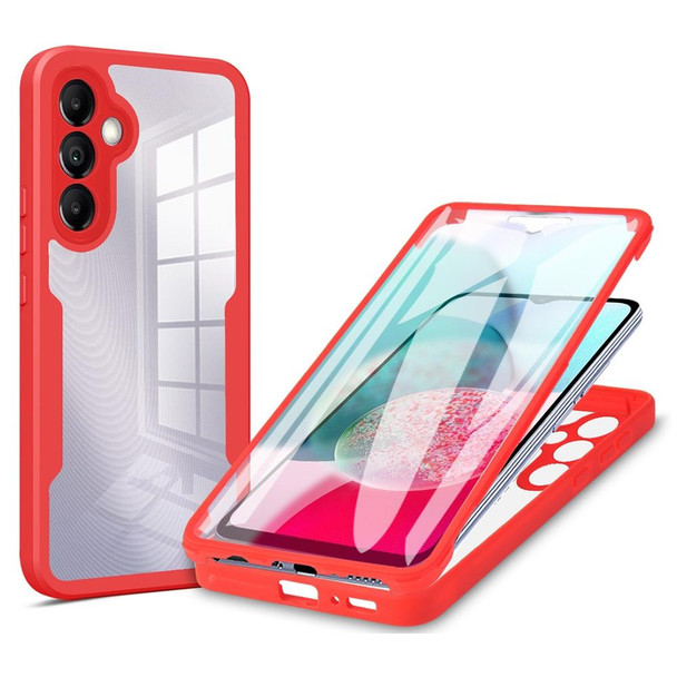 For Samsung Galaxy A34 5G Acrylic + TPU 360 Degrees Full Coverage Phone Case(Red)