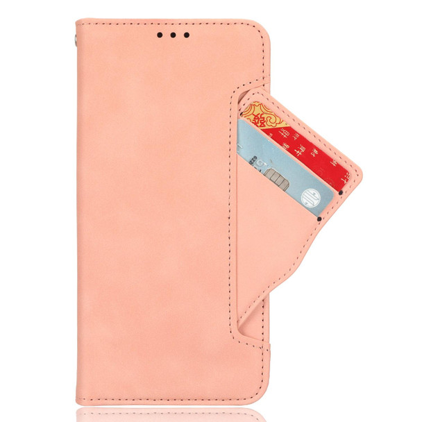 For OnePlus 11R / Ace 2 Skin Feel Calf Texture Card Slots Leatherette Phone Case(Pink)