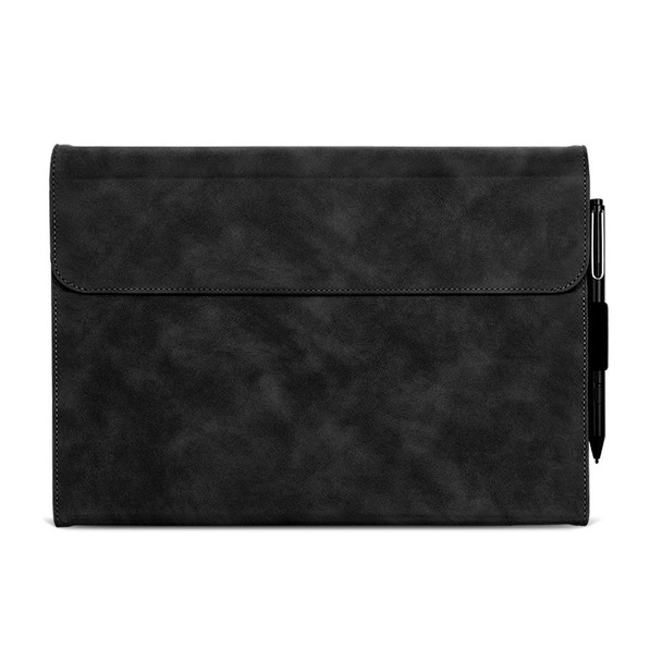 For Microsoft Surface Pro X Sheepskin All-Inclusive Shockproof Protective Case(Black)