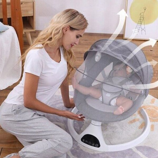 Baby Rocking Chair with Mosquito Net