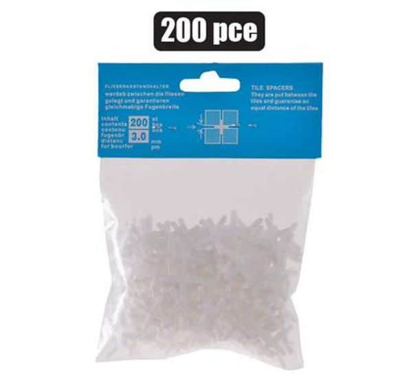 Tile Spacers 3.0mmx200pce Bag