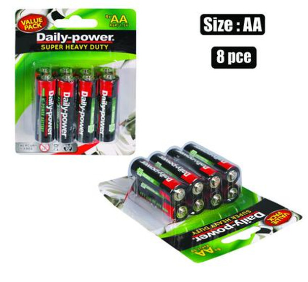Batteries Size: AA 8pce