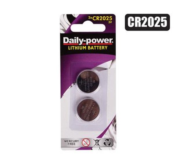Batteries Lithium CR-2025(3v) Card-of-2