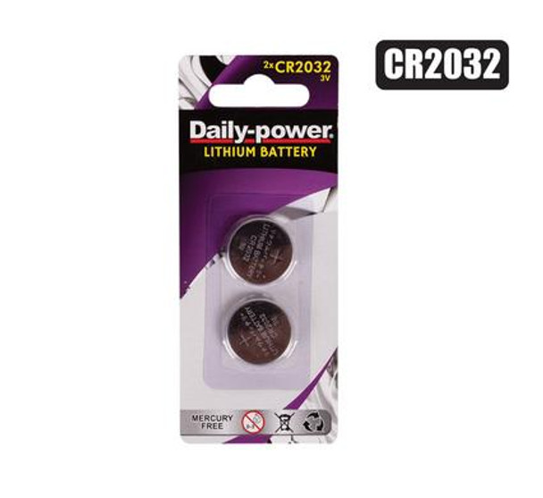 Batteries Lithium CR-2032(3v) Card-of-2