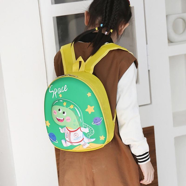 Kindergarten Eggshell School Bag Children Cute Cartoon Backpack(Navy Blue)