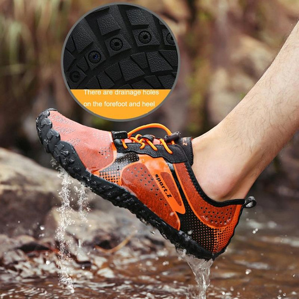 1901 Outdoor Couple Sports Shoes Five-finger Hiking Anti-skid Wading Shoes Diving Beach Shoes, Size: 38(1901 Shenlan)