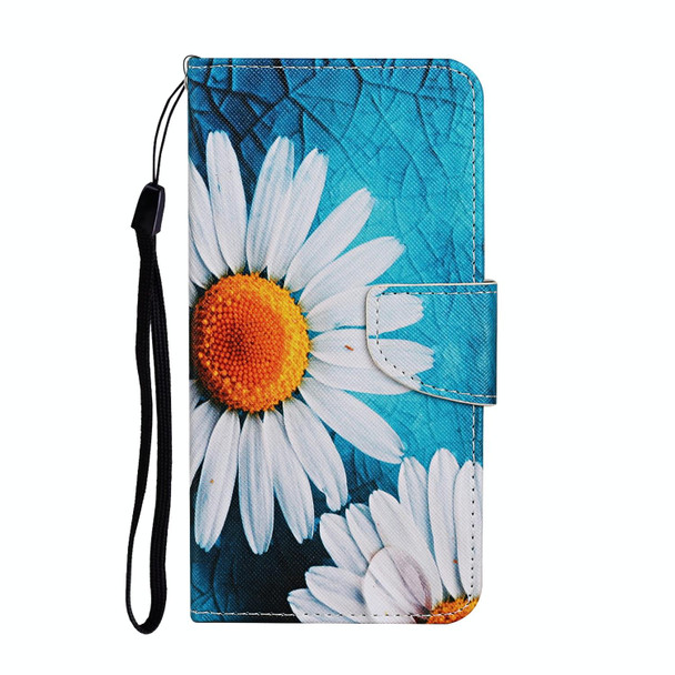 For Xiaomi Redmi Note 12 4G Global Colored Drawing Pattern Flip Leather Phone Case(Chrysanthemum)