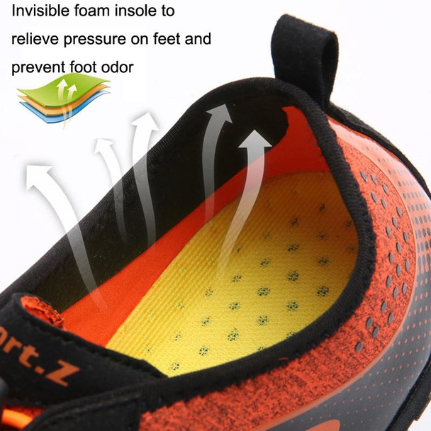 1901 Outdoor Couple Sports Shoes Five-finger Hiking Anti-skid Wading Shoes Diving Beach Shoes, Size: 36(Orange)