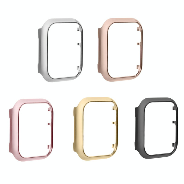 For Apple Watch Series 8&7 41mm Mirror Hollow Watch Protective Case(Rose Gold)