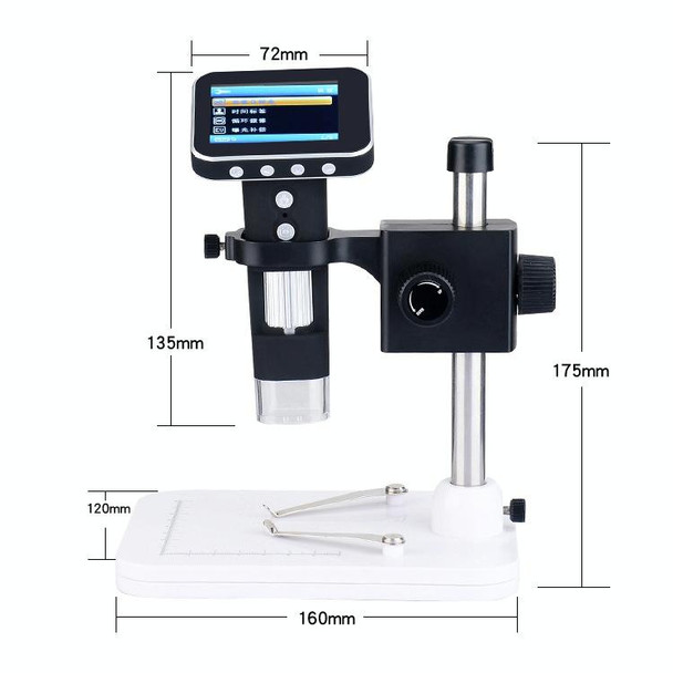 DM1 3.5-inch Screen Smart Wireless 500X HD Digital Microscope Handheld Portable Children Microscope without Stand