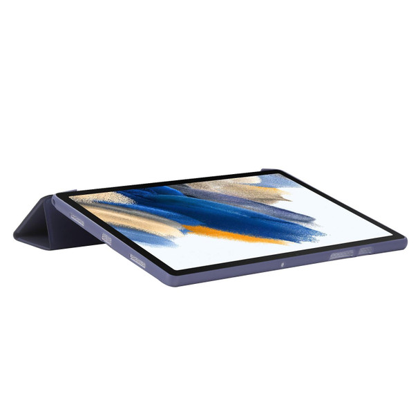 For Huawei Matepad SE 3-fold TPU Leatherette Tablet Case(Lavender Grey)