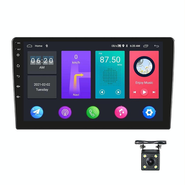 A2798 9 Inch Android WiFi 2+32G Central Control Large screen Universal Car Navigation Reversing Video Player, Style:Standard+4Lights Camera