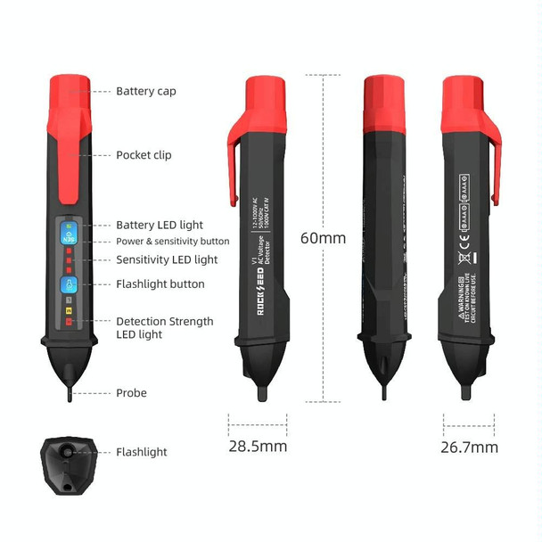 PT202A Digital Display Test Pen Multi-Function Non-Contact Household Intelligent Induction Tester