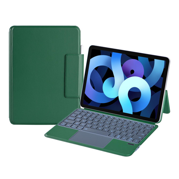 X3125-6D Integrated Thin Magnetic Bluetooth Keyboard Case with Backlight For iPad Air 2022/Air 2020 10.9/Pro 11 2018/2020/2021/2022(Green)