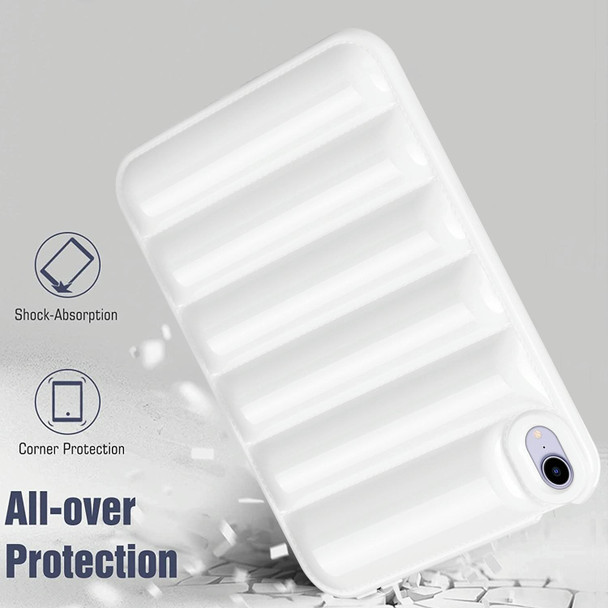 For iPad mini 6 Eiderdown Cushion Shockproof Tablet Case(White)