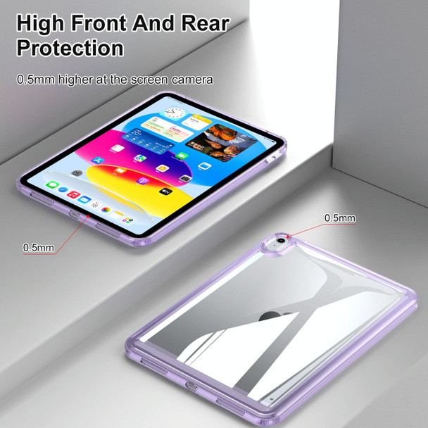 For iPad 10th Gen 10.9 2022 Transparent Acrylic Tablet Case(Transparent)