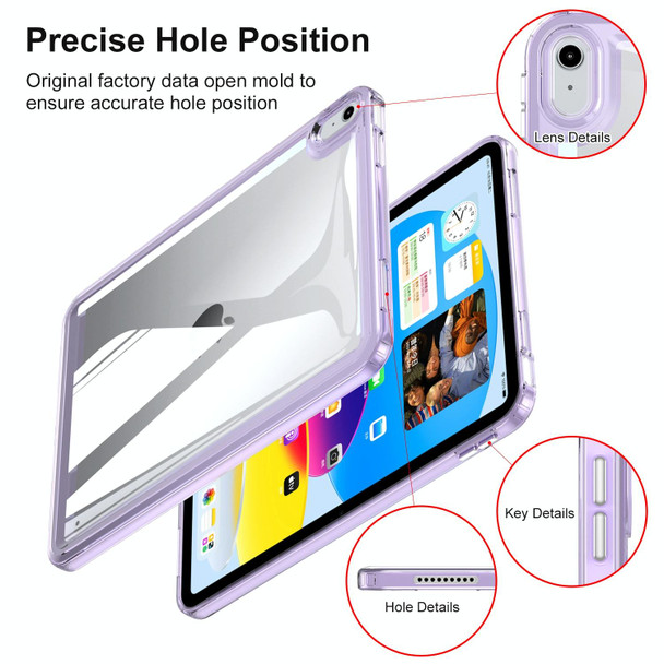 For iPad 10th Gen 10.9 2022 Transparent Acrylic Tablet Case(Transparent)