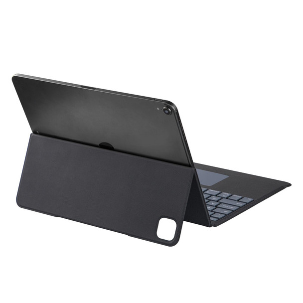 J3129D For iPad Pro 12.9 2022/2021/2020/2018 Backlight Bluetooth Keyboard Leather Case(Black)