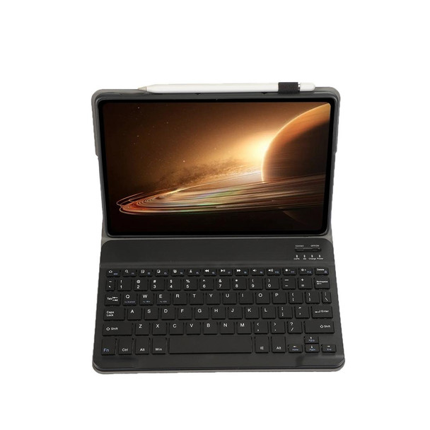 For OPPO Pad 2 11.61 inch 2023 OP13 Lambskin Texture Ultra-thin Detachable Bluetooth Keyboard Leatherette Case(Black)