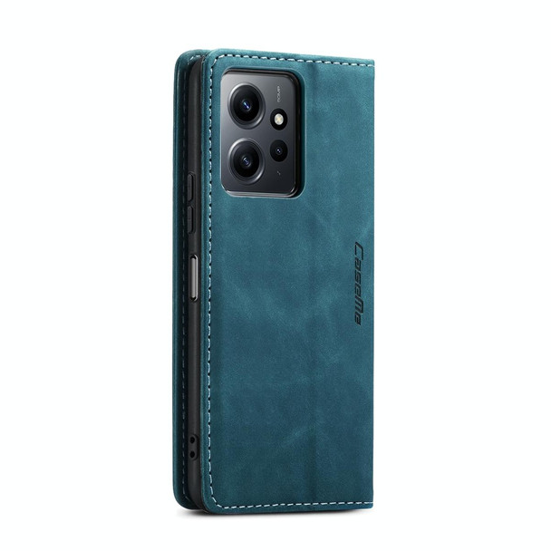 For Xiaomi Redmi Note 12 4G Global CaseMe 013 Multifunctional Horizontal Flip Leather Phone Case(Blue)