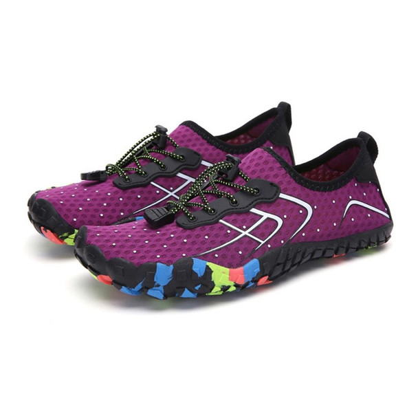 1888 Outdoor Hiking Sports and Anti-skid Wading Shoes, Size:45(Purple)