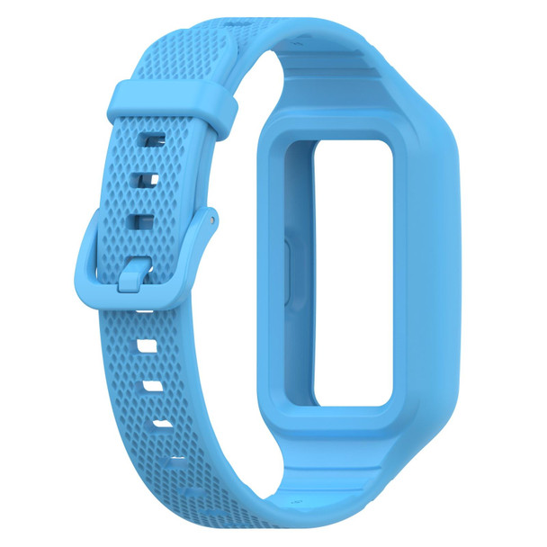 For Redmi Band 2 Dotted Plaid Color Buckle Integrated Watch Band(Sky Blue)
